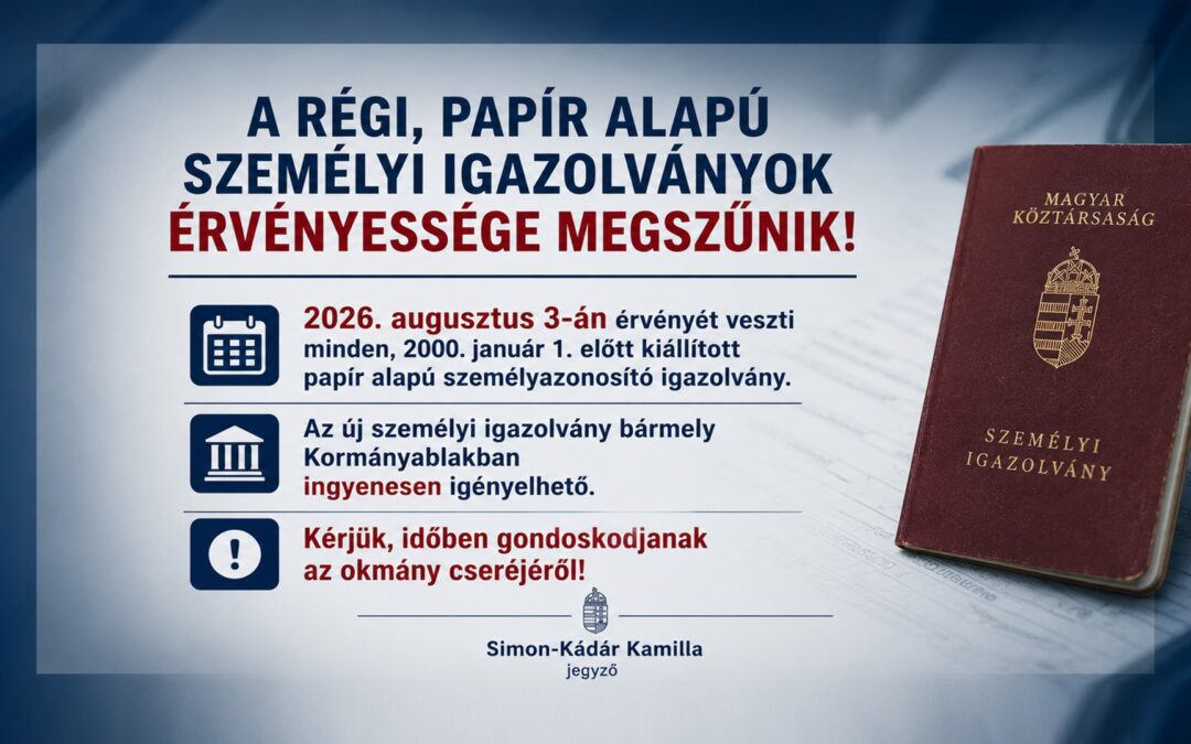 Lejárnak a régi személyi igazolványok!